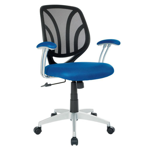 OSP Navy Blue Work Smart Mesh Back Task Chair OC