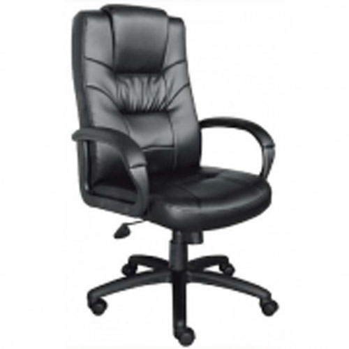 High Back Black Leather Executive Office Chair Riverside