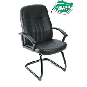 Boss Chair - Black Budget LeatherPlus Guest Chair B8109