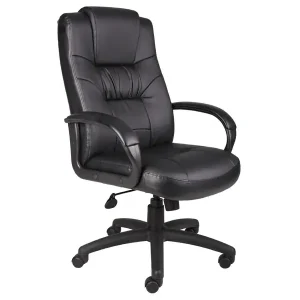 Boss Chair - Black LeatherPlus High Back Executive Chair