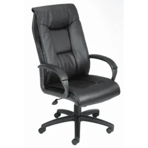 Boss Chair - Black LeatherPlus High Back Executive Chair B7601