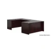 Executive U Desk with Two Hanging Pedestals 71" x 108" - OTG - AOF Cherry