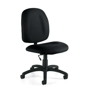 Global OTG - Black Armless Tilter Task Chair