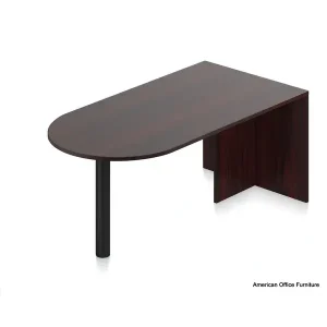 Laminate Bullet Desk Shell 71" x 36" - OTG - AOF