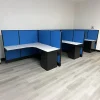 New Blue Color Telemarketing Cubicles