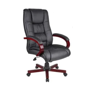Wood Finished Boss High Back Executive Chairs OC
