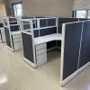 Glass Top Cubicles with Fabric Finish & Custom Colors