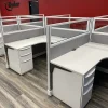 Modern Glass Top Cubicles Setups for Offices