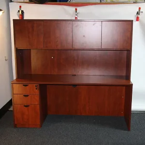 New Hutch & BBF Pedestal Credenza/Desk Riverside