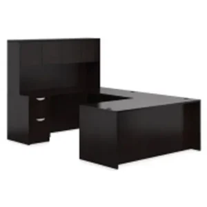 OTG 71” “U” Desk with 2 Pedestals & Overhead Hutch