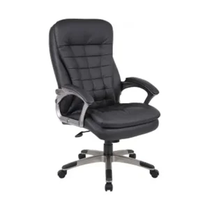 Boss High Back Executive Chair with Pewter Finish