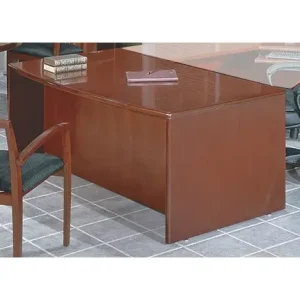 Sonoma Bowfront Desk with BBF and FF Pedestals