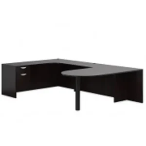 Global Total Office Laminate U Shaped Bullet Desk
